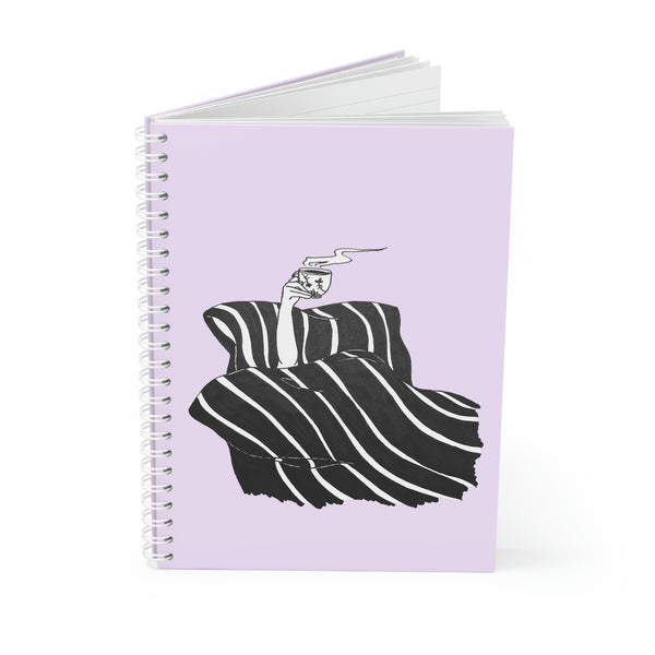 Copy of Copy of Coffee Girl Spiral Notebook
