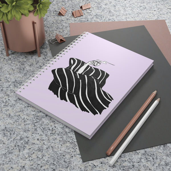 Copy of Copy of Coffee Girl Spiral Notebook