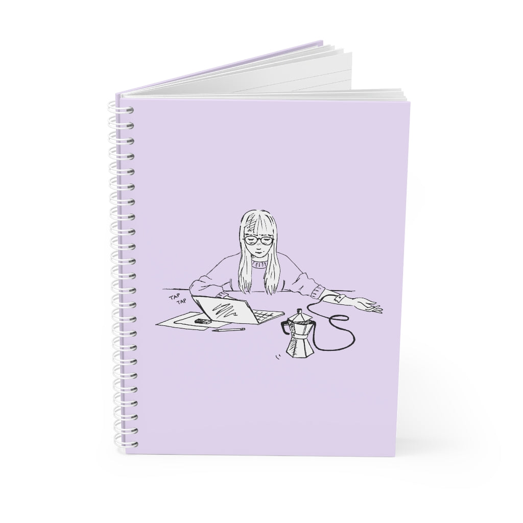 Coffee Girl Spiral Notebook