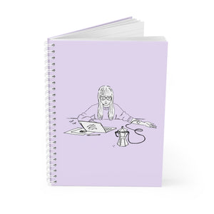 Coffee Girl Spiral Notebook