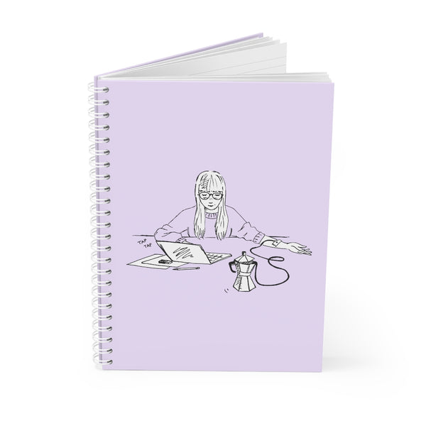 Coffee Girl Spiral Notebook