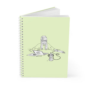 Coffee Girl Spiral Notebook