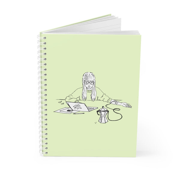 Coffee Girl Spiral Notebook