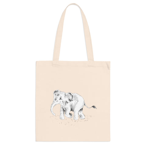 Baby Elephant Tote Bag