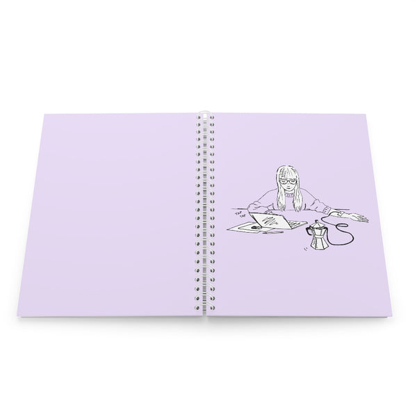 Coffee Girl Spiral Notebook