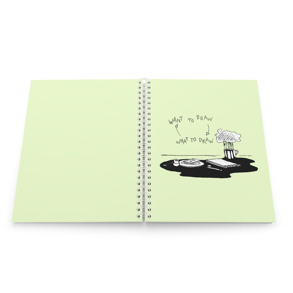 Want to Draw What to Draw Spiral Notebook