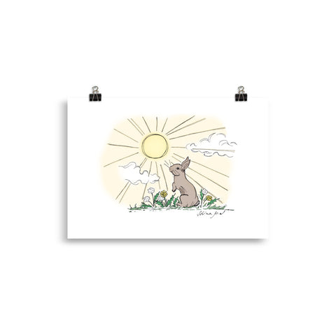 Sunshine Rabbit Poster