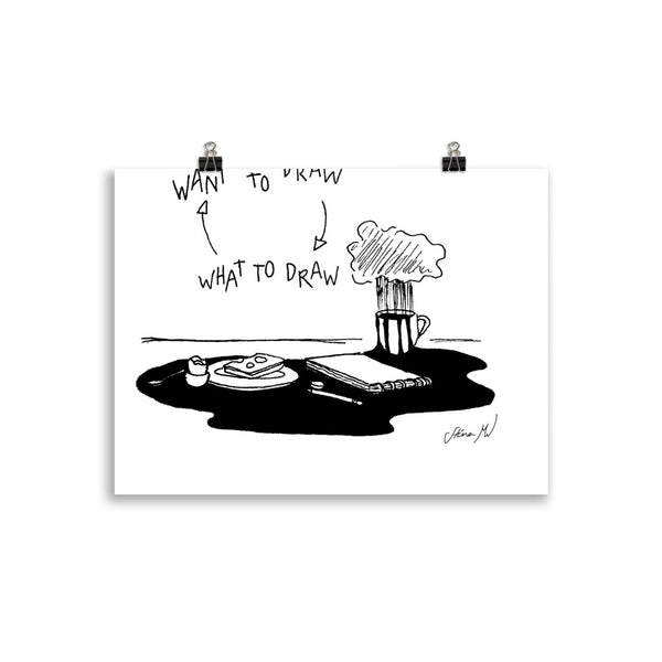 Want to Draw What to Draw Poster