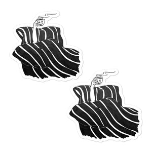 Coffee in Bed Kiss Cut Stickers