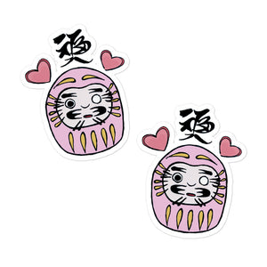 Daruma Love Kiss Cut Stickers