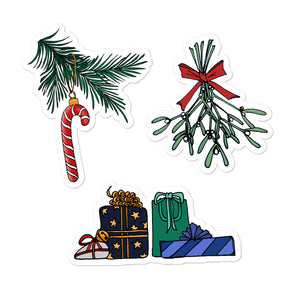 Christmas Kiss Cut Stickers
