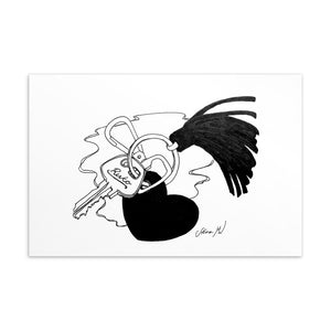 Key Ring Postcard/Greeting Card