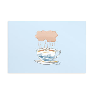 Latte Art Postcard/Greeting Card