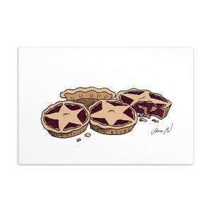 Christmas Tarts Postcard/Greeting Card