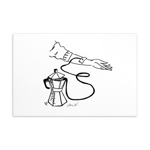 My Coffee Fix Postcard/Greeting Card